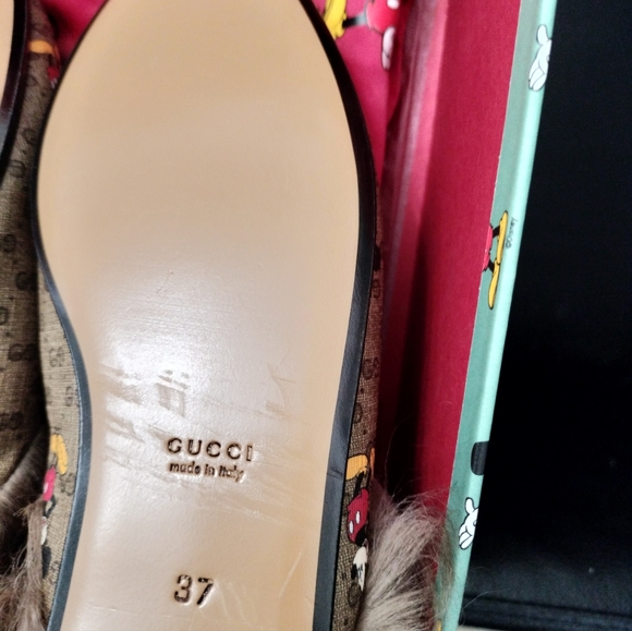 Guccix Disney Fur Princetown Mules - Picture 5 of 11